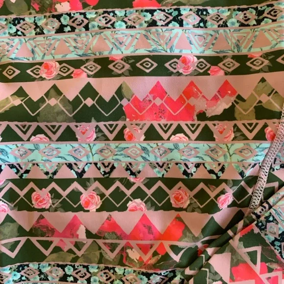 Pure Barre Pink and Black Patterned  Leggings [X Small] - Picture 2 of 4